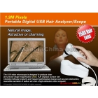 Free shipping 1.3M Pixels Professional USB-PC Hair Analyzer, hairscope,hair Analysis, hair care 6100U