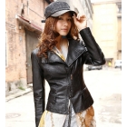 Free shipping 2012 new Autumn coat Korean Slim short jacket Ladies leather jacket female PU leather jackets