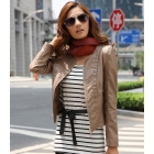 Free shipping 2012 new autumn leather jacket Ladies short leather coat women Slim PU leather motorcycle jackets