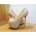 2012 fish mouth shoes nightclub golden silver 14 CM sexy shoes with wedding shoe high single shoes for women's shoes               