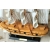 The Mediterranean Sea style manual wooden sailing ship model housewarming gift plain sailing