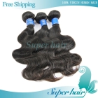 Mixed Lengths Body Wave Virgin Hair 3pcs/lot, Brazilian Virgin Hair Natural Color DHL Free Shipping 