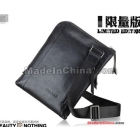 Free Shipping/Bao Zhen Leather Shoulder Bag Black Brown Leather first layer vertical section of Korean Satchel men bag 