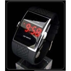 Wholesales!5pcs/lot freeshipping High quality LED watch luxury Date digital watch Mens Sport red Led Watch Freeshipping