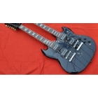 2011 Wholesale New Double guitar slash black mahogany board free shipping