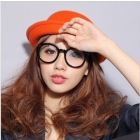 shiny black   complex Guelalei round glasses,new style round sunglasses,Metal shape of a plain mirror