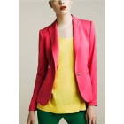 free   shipping Women's Europe wind candy colors in the small suit collar long money cultivate one's morality suit jacket102