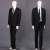 2012 Men's Black Men's suit Men cultivating small Korean leisure suit color black size M XL XXL