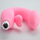 Pink cute G-love ladies G-spot stimulation anal vibrators, soft silicone anal sex toys