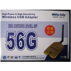 Free Shipping High Power Wifly-city 56G 54Mbps 1000mw 6dBi USB 2.0 Wireless Adapter Wifi Lan Card 8187L Chipset