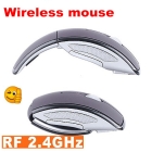  NEW black folding  Wireless Mouse 10m 2.4GHz Mini USB Optical Sensor Superior Wireless Mouse gaming mouse for PC/Laptop free shipping  