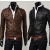 Classic Men's PU Leather Coat 2 Colors 4 Sizes free shopping,leather jacket,fashion jacket,racing jacket,leather sport suit 
