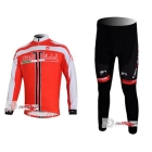 Free shipping CASTELLI 1 Winter long sleeve cycling jerseys+pants bike bicycle thermal fleeced wear set+Plush fabric