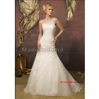 2013 new fashion of single shoulder the nail bead organza manufacturing of exquisite bride wedding dress