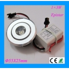 Free Shipping High Power 3W LED Ceiling Light Lamp 55*25mm Low Price