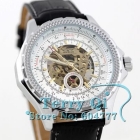 Free shipping Mens White Number Deco Dial wristwatches Watch Fashion watch Mens watches Mechanical