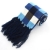 Children's knitting chequer temperament hat scarf twinset  children cap blue and gree ccolor Kids Accessories set