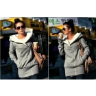 2012 new autumn and winter&fashionable Cable-stayed hooded long sweater sweater& coat