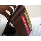 Mens Pocket Leather Wallet Clutch Cente Bifold ID credit cards bag Purse Brown