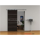 Modern stainless steel wood barn door hardware for modern wood sliding door system