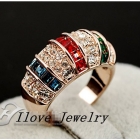 Min.order 20$(can mixed), Free Shipping  Italina Rings,Jewelry Rings,Crystal Rings