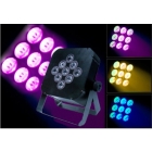 Freeshipping LED Tri-Color 9W*9pcs Mini Flat Par Can Light,Slim Par Light,Stage Par Light for nightclub,DJ Equipemnts 