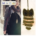 6206  long design owl accessories necklace hair accessory