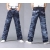 free shipping Tide of fashion jeans. Straight men flower cultivate one's morality      