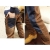 free shipping Bump color stitching jeans brown tide men jeans      
