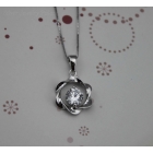 Fashion Flower Noble Silver Jewelry Pendant Clearance Sale, Women Silver Pendants Hot Sale Online, Real  Sterling Silver Pendants