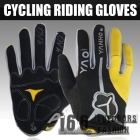 Free shipping Unisex Tactical outdoor Full fingers gloves Riding Cycling Racing Gloves for sport - YELLOW (TG-12003) 