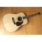 NEW BRAND ACOUSTIC GUITAR WITH FLOWER INLAY IN NATURAL COLOR