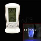 LED Backlight Square Digital Alarm Clock Multi-function Music Calendar Thermometer Clock Free Shipping 6013