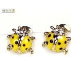 Min.order is $15 (mix order) Free shipping mini Ladybug earrings fashion earring jewelry R3305