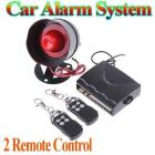 Car alarm security system 1-Way Car Alarm Protection System with 2 Remote Control auto burglar alarm system free shipping