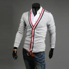 Free shipping, winter 2013 mens v-neck cardigans, fashion sweater coat, drop shipping MWW095