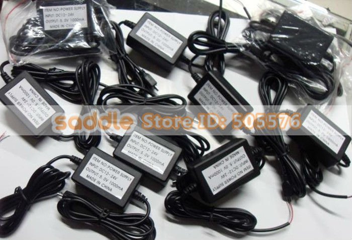 Hard-Wired Car Charger Cable, Input:DC12-24V ,Output:5V 1000mA , Car Electronics Power supply !