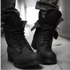 Hot Retro Combat Military Mens Boots Shoes Casual Boot Black Brown A460