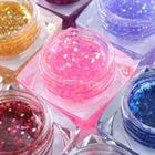 12 Colors Nail Art UV Glitter Builder Gel Set UV Lamp Brush Top Coat Primer