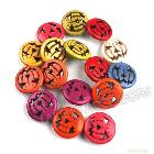 Wholesale 3 strings/lot Mixed Color Halloween Pumpkin Turquoise Beads 25x25x6mm Fit Jewelry Making 110374+