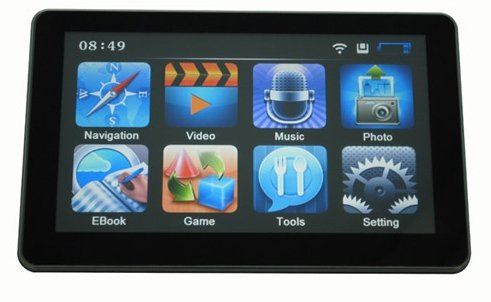 The Cheapest 7" HD Screen 800*480 GPS Navigation Bluetooth/AV IN/FM 3D map  4GB CE6.0 NEW Maps MTK Program Free Shipping