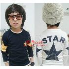 [E-Best] 5pcs New 2013 star print shirt Autumn -Summer t-shirts Long sleeves Children t shirts Soft Cotton tees