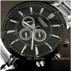 Curren Mens Big dial quartz stainless steel precision inveted Business Military watch waterproof Dropship,Brand 2013 Hot sale