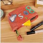 Stationery 4 Color Multifunctional canvas bag coin card bag FreeShipping 8pcs/lot