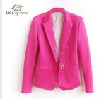 2013 New Arrival Ladies' Suit Candy Colors Single Breasted with One Cutton Free Shipping Wholesale K071