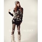 1PCS New Cool Design Fashion Women Casual Long Sleeve Knitted Sweater Batwing  Loose Tops Free shippping & wholesales
