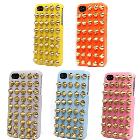 1PCS Punk Style Spikes Studs Rivet Hard Back Case Cover For  iG 4S + free shipping + 1 year warranty