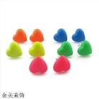 Accessories fashion hot-selling Fluorescent color peach lovely heart stud earring mix color free 0 E502