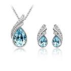 Big Sale Free Shipping White Gold Plated Austrian Crystal Rhinestone Fashion Jewelry Sets Make With Elements k103s