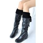 Free shipping knee boots women fashion long boot winter footwear high heel shoes sexy snow warm P8666 EUR size 28-48